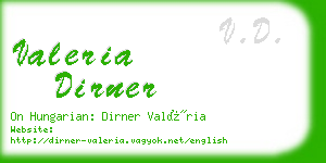 valeria dirner business card